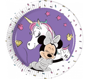 Minnie Eenhoorn bord 20cm | 8 stuks Minnie Eenhoorn bord 20cm | 8 stuks