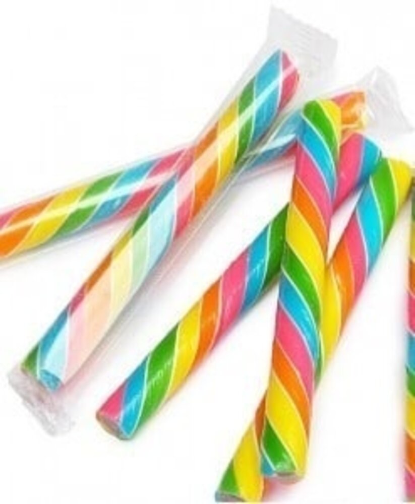 Snoep Regenboog stokjes 12 gr. | per stuk Snoep Regenboog stokjes 12 gr. | per stuk