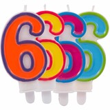 Kerze 6 farbig | pro Einheit Kerze 6 farbig | pro Einheit
