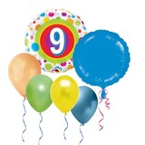 Ballon set for 9 years colored Ballon set for 9 years colored