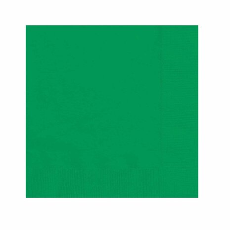 Serviette émeraude vert 33x33cm | 20 morceaux Serviette émeraude vert 33x33cm | 20 morceaux