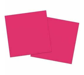 Serviette Hot Magenta 33x33 cm | 20 Teile