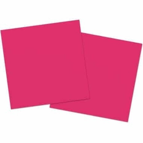 Serviette Hot Magenta 33x33 cm | 20 Teile
