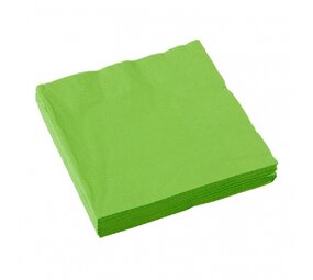 Servet kiwi groen 33x33cm | 50 stuks Servet kiwi groen 33x33cm | 50 stuks