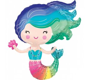 Anagram Meerjungfrau SuperShape Ballon 73x76cm | pro Stück Anagram Meerjungfrau SuperShape Ballon 73x76cm | pro Stück