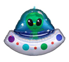 Supershape Foil Ballon Alien SpaceShip | 71cm