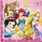 Serviette Disney Prinzessinnen mit Tieren | 20 Teile Serviette Disney Prinzessinnen mit Tieren | 20 Teile