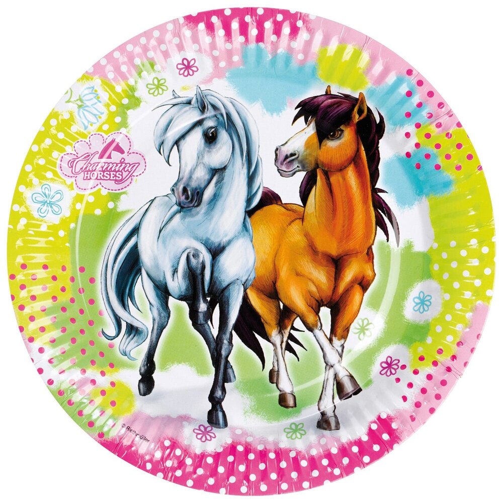 Borden Charming Horses Paarden 23cm | 8 stuks