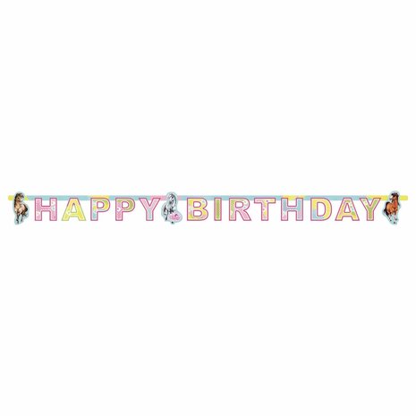 Letterslinger Charming Horses Paarden | 177x15cm Letterslinger Charming Horses Paarden | 177x15cm