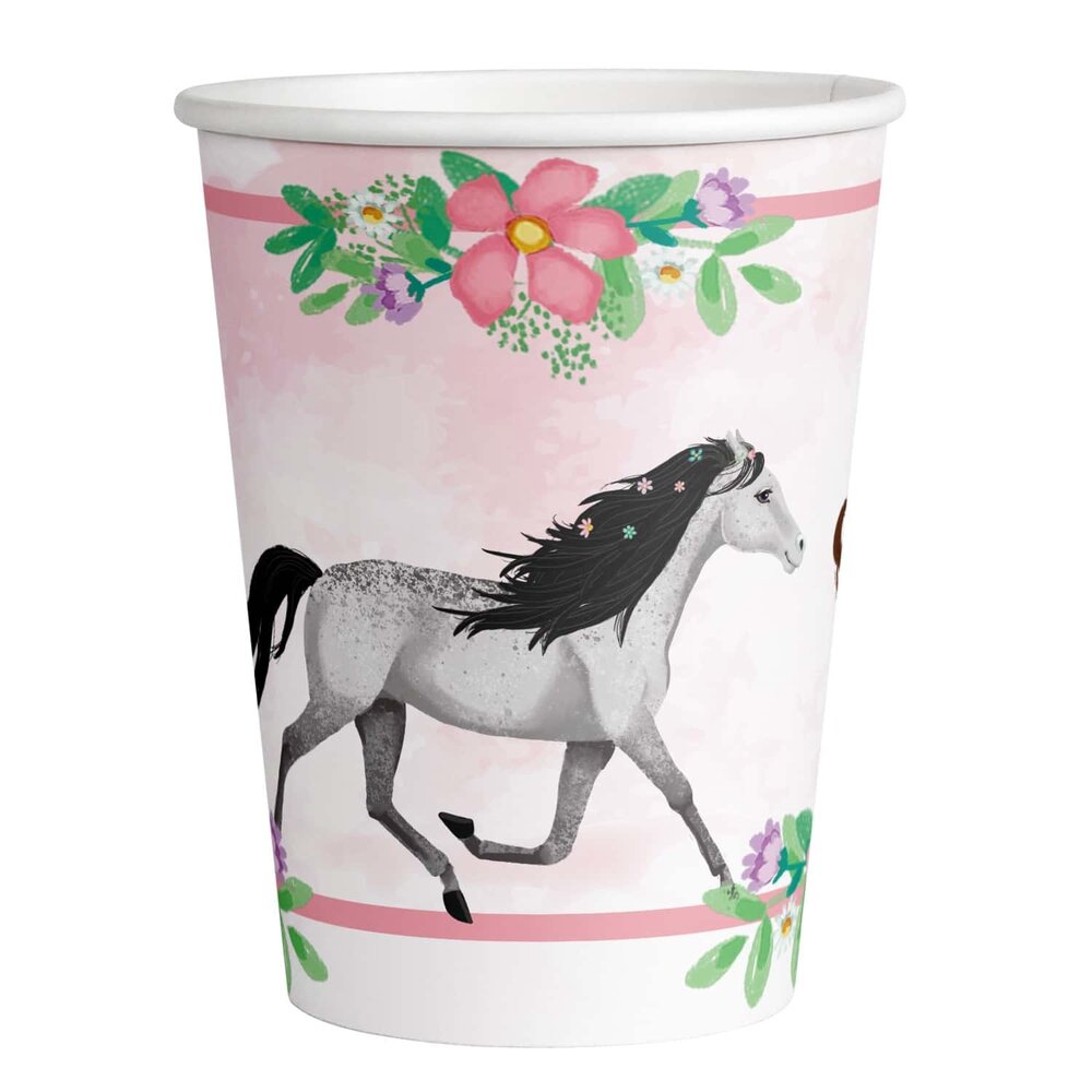 Cups Beautiful Horses Horses 250ml | 8 pieces