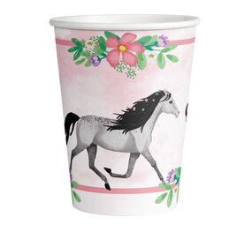 Bekers Beautiful Horses Paarden 250ml | 8 stuks