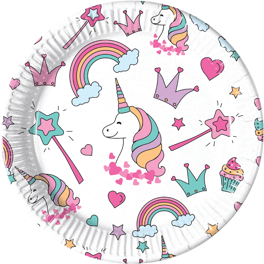 Zeichen Eenhoorn Magic Party 23cm | 8 Stücke
