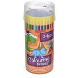 Tuf-Tuf Colored pencils in dino tube | 24 pieces