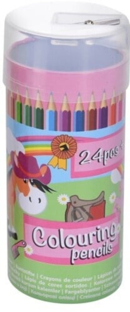Tuf-Tuf Colored pencils in horse tube | 24 pieces Tuf-Tuf Colored pencils in horse tube | 24 pieces
