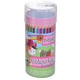 Tuf-Tuf Farbige Stifte in Pferdrohr | 24 Stücke