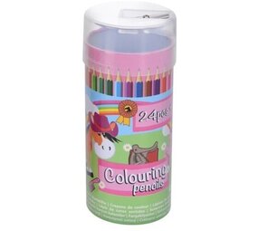 Tuf-Tuf Colored pencils in horse tube | 24 pieces