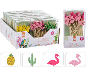 Tuf-Tuf Bâtonnets de cocktails de flamanto 12 cm | 20 morceaux Tuf-Tuf Bâtonnets de cocktails de flamanto 12 cm | 20 morceaux