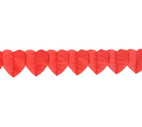 Tuf-Tuf Chaise slinger coeurs rouges 150 cm | 2 pièces