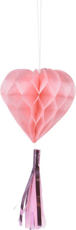 Tuf-Tuf Hang Decoratie Honeycomb Hart met Tassel | 2 stuks Tuf-Tuf Hang Decoratie Honeycomb Hart met Tassel | 2 stuks
