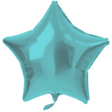 Folat Helium Ballon Ster Pastel Aqua 48cm | per stuk