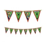 Procos Party Minecraft flag garland 2.3m | per Unit
