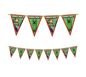 Procos Party Minecraft Vlaggenslinger 2,3m | per stuk