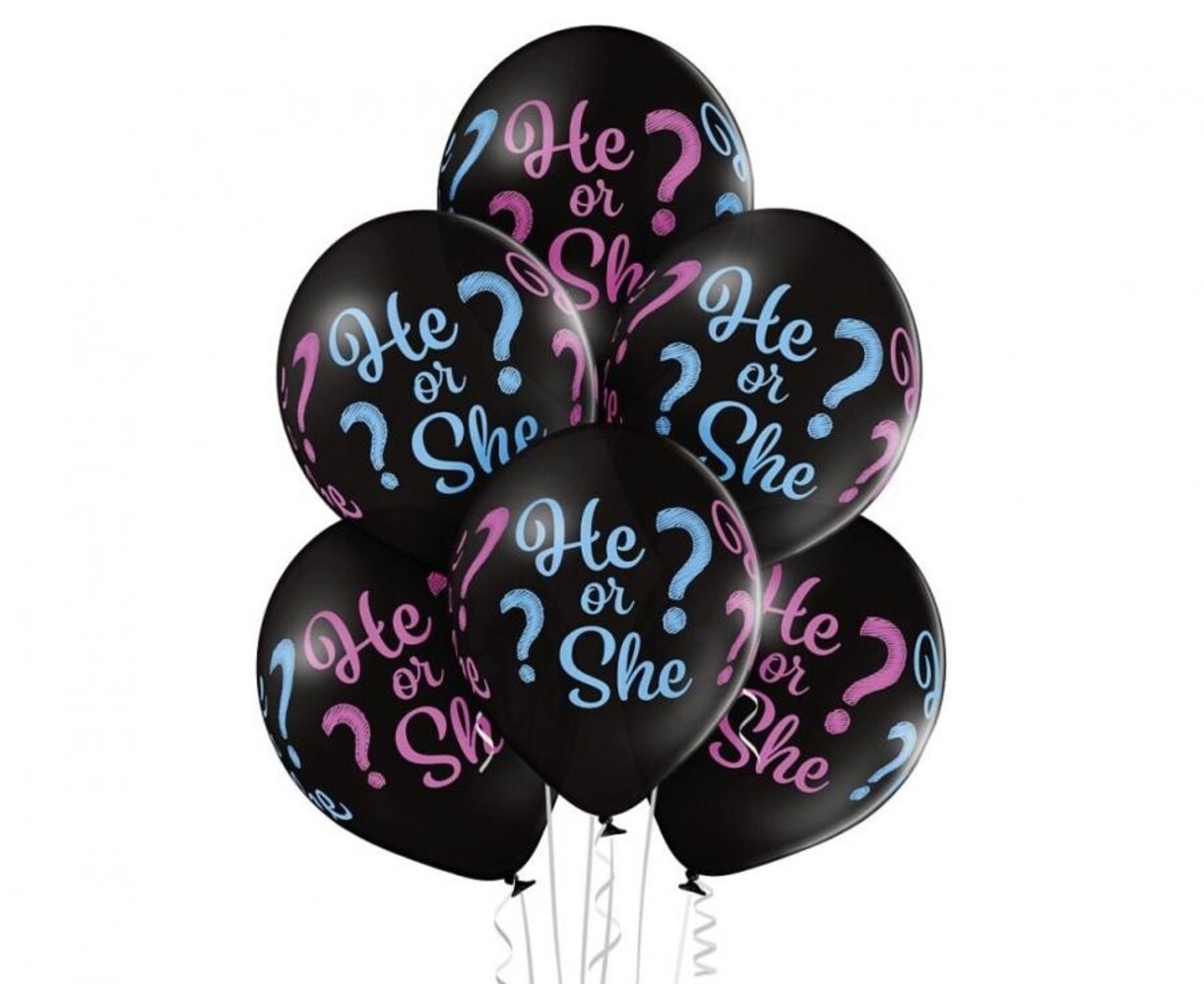 Ballonnen He or She | 6 stuks Ballonnen He or She | 6 stuks