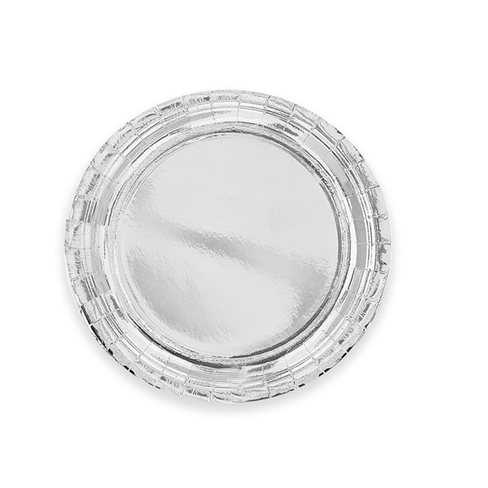 Tuf-Tuf Plaques d'argent métalliques 18 cm | 6 morceaux