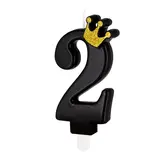 Tuf-Tuf Bougie noire avec couronne d'or 9cm | Figure 2 Tuf-Tuf Bougie noire avec couronne d'or 9cm | Figure 2