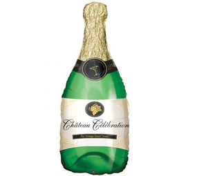 Tuf-Tuf Bouteille de champagne ballon en aluminium Supershape | 104x49cm Tuf-Tuf Bouteille de champagne ballon en aluminium Supershape | 104x49cm