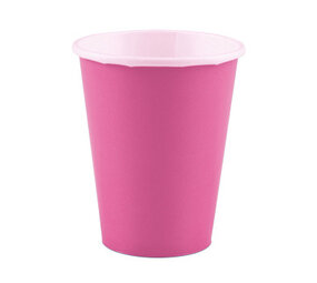 Amscan Cups Bright Pink 250ml | 8 pieces