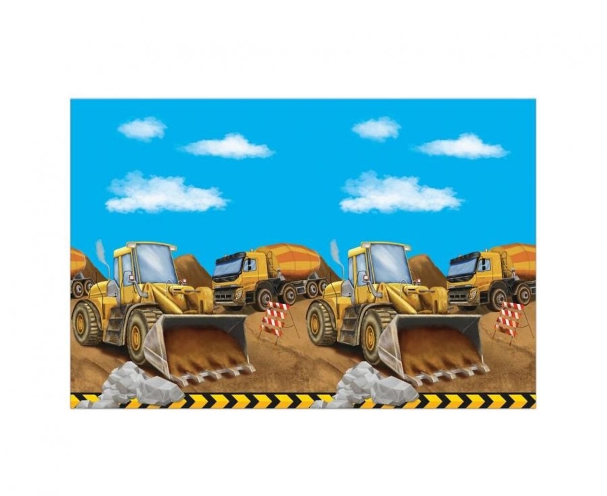 Procos Party Tafelkleed Under Construction | 120x180cm