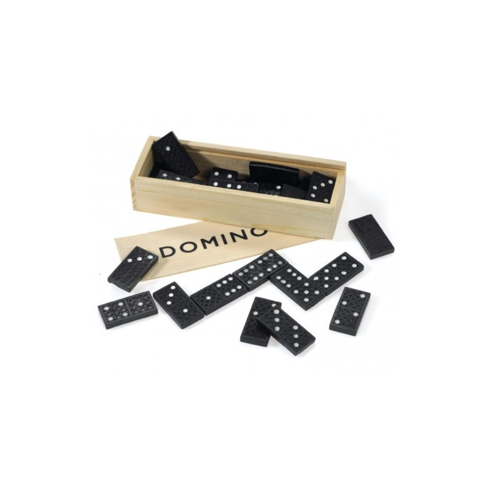 Henbrandt Domino spel in houten kistje | 28 delig Henbrandt Domino spel in houten kistje | 28 delig