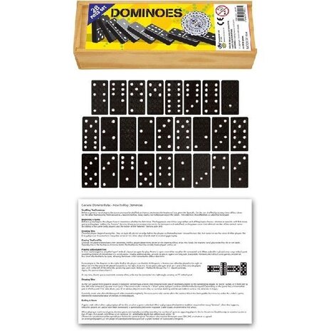 Henbrandt Domino game in wooden box | 28 pieces Henbrandt Domino game in wooden box | 28 pieces