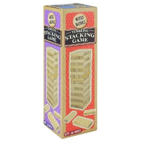 Henbrandt Wooden Pile Game | 54 pcs Henbrandt Wooden Pile Game | 54 pcs