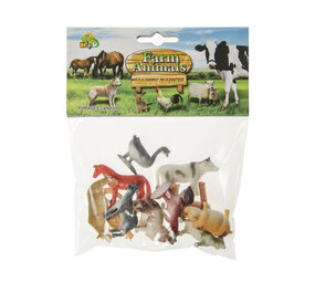 LG Imports Mini jouets animaux de la ferme 3-6cm | 12 pièces LG Imports Mini jouets animaux de la ferme 3-6cm | 12 pièces