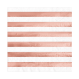 Tuf-Tuf Servet Rosé Goud metallic gestreept  33x33cm | 10 stuks Tuf-Tuf Servet Rosé Goud metallic gestreept  33x33cm | 10 stuks