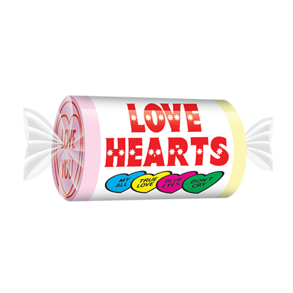 Swizzels Candy Mini Rolls Love Hearts | pro Einheit Swizzels Candy Mini Rolls Love Hearts | pro Einheit
