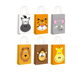 Henbrandt Dschungeltiere behandeln Beutelpapier 14x21x7cm | pro Einheit Henbrandt Dschungeltiere behandeln Beutelpapier 14x21x7cm | pro Einheit