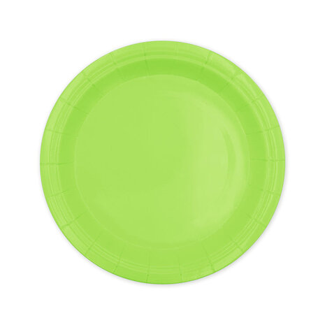 Tuf-Tuf Green plates Lime Groen 18cm | 6 pieces