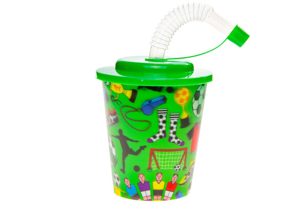 LG Imports Football Treat Cup with Straw 250ml | per Unit