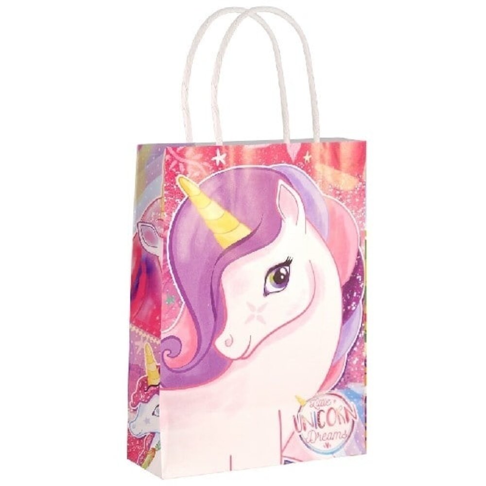 Eenhoorn thema servetten - 40x - 33 x 33 cm - 3-laags - feestservetten