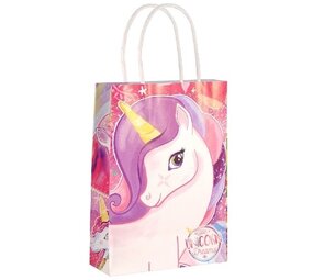 Henbrandt Sacs à main en papier Licorne 14x21x7cm | par unité