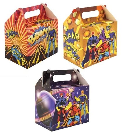Henbrandt Boîtes de distribution Super-héros 9,5x12x14cm | par pièce