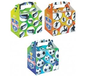 Henbrandt Voetbal Uitdeeldoosje 14x9.5x12cm | per stuk Henbrandt Voetbal Uitdeeldoosje 14x9.5x12cm | per stuk