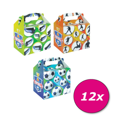Henbrandt Voetbal Uitdeeldoosje 14x9.5x12cm | per stuk