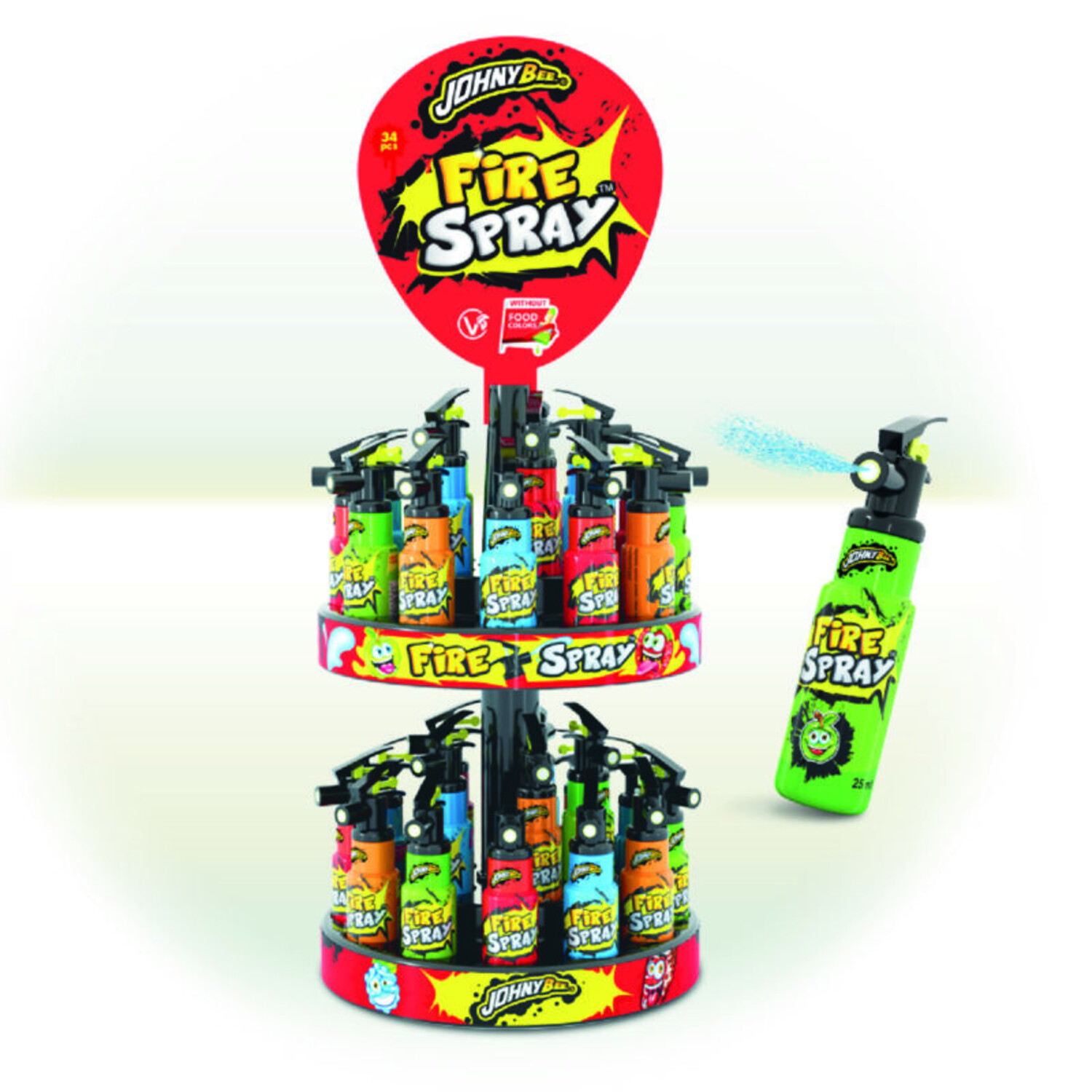 Süßigkeitenspray -Feuerlöscher - Leckerbissen für die Feuerwehrparty -  Tuf-Tuf Partyzubehör, Leckereien und Spielzeug