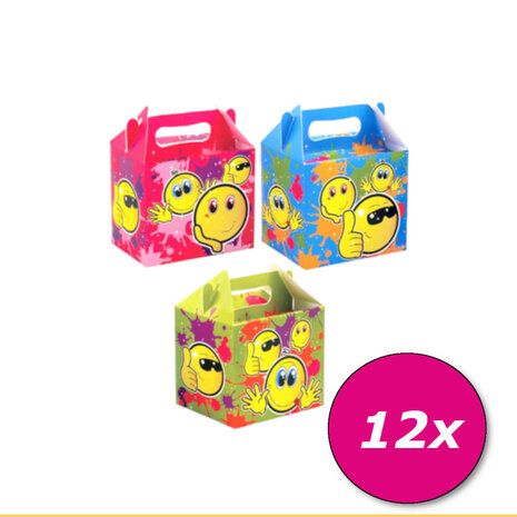 Henbrandt Boîte de fête Smiley | par unité Henbrandt Boîte de fête Smiley | par unité