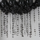 Ginger Ray Zwarte Ballonnen met Vleermuizen staart Set  33cm | 35 stuks Ginger Ray Zwarte Ballonnen met Vleermuizen staart Set  33cm | 35 stuks
