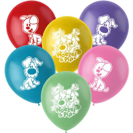 Folat Ballon Woezel et Pip | 6 pièces Folat Ballon Woezel et Pip | 6 pièces